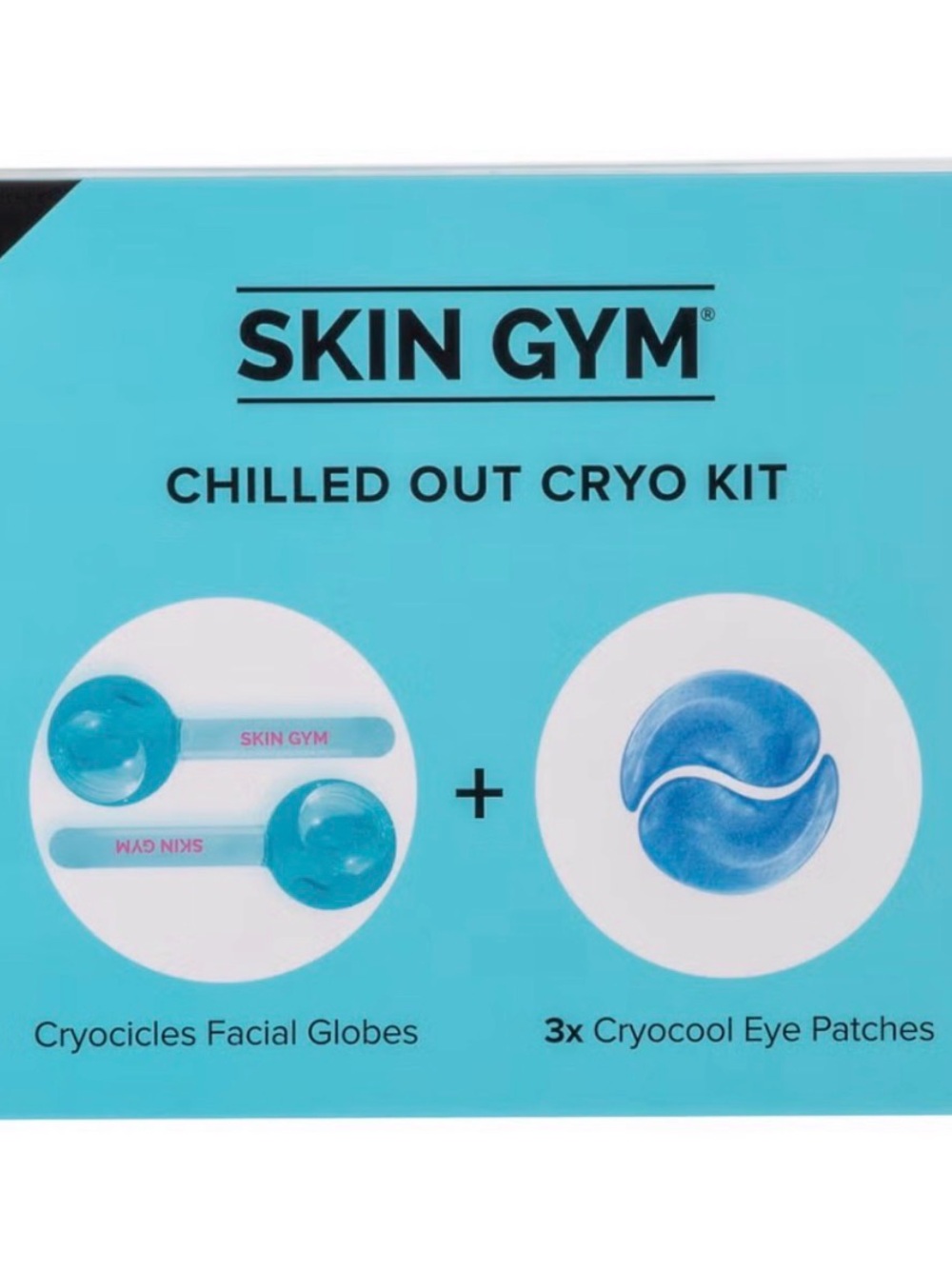 Skin Gym Chilled Out Cryo Kit - Blue Facial Globes & Eye Patches